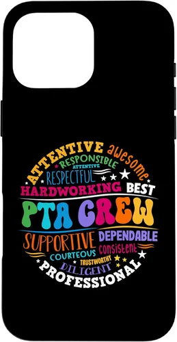 Vista 19 de iPhone 16 Parents Teacher Association Team Supporter PTA Crew Case