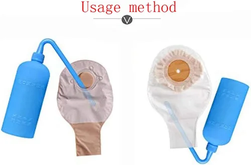 Vista 5 de Botella de limpieza de bolsas de colostomía - Herramienta de limpieza de plástico, adecuada para bolsas de ostomía permanente