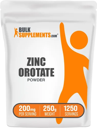 Vista 7 de BulkSupplements. com Zinc Orotate Powder - Suplemento de minerales de zinc, para apoyo inmunológico, sin gluten, 200 mg por porción, 100 g (3.5 oz)