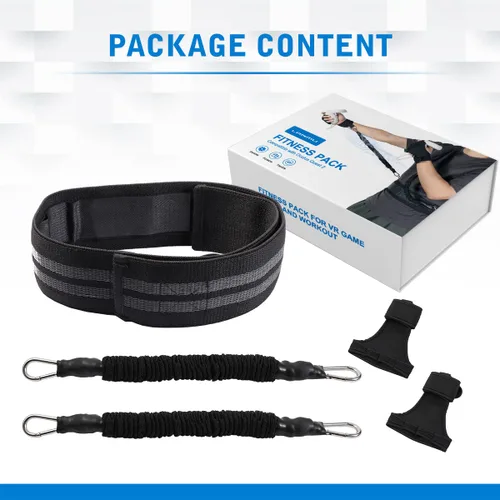 Vista 7 de LANMU Fitness Pack Compatible with OculusMeta Quest 2, Rift SValve IndexHTC Vive,5 in 1 Fit Kit Exercise Accessories for Vr Game and Workout