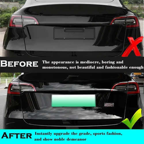 Vista 3 de YHCDSEA Emblema de doble motor para decoración a cuadros compatible con Tesla Model 3 Y X S accesorios (A-Plaid)