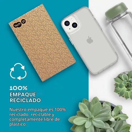 Vista 6 de tech21 Funda transparente para iPhone 14 Evo, resistente a los arañazos, absorción de golpes, con protección contra caídas de 12 pies