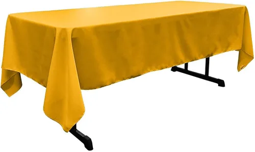 Vista 70 de New Creations Fabric & Foam Inc - Mantel rectangular de popelina de poliéster de 60 pulgadas de ancho por 120 pulgadas de largo. (Avocado)