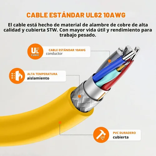 Vista 8 de Adaptador RV de 50 Amp a 20 Amp - NEMA 14-50P a 4 x 5-20R/15R Toma