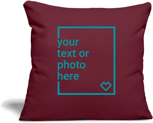 Vista 5 de Spreadshirt Funda de almohada personalizada para añadir tu propio texto o imagen Almohadas personalizadas, tamaño único, color negro