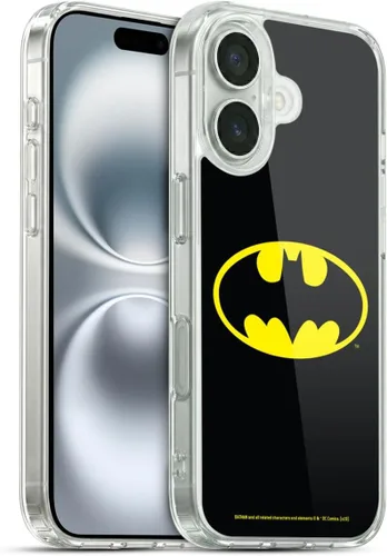 Vista 124 de Head Case Designs Funda de gel con licencia oficial de Batman DC Comics Bat Signal Logos [protección de grado militar] compatible con Apple iPhone 7