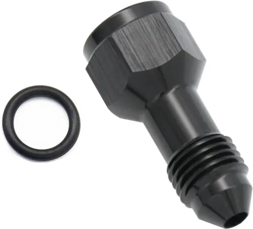 Vista 8 de Aluminio 3AN hembra a 3AN macho extensor de montaje, conector adaptador de extensiones AN3 con anillo tórico, negro