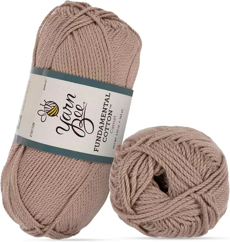 Vista 21 de Hilo Bee 4 - Mediano – Rollo Suave – 164 Yardas de Hilo de Algodón Mercerizado para Tejer Mantas, Sombreros y Más – Suministros para Artesanías