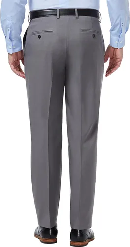 Vista 2 de Haggar Mens Premium Comfort Classic Fit Flat Front Dress Pants - Regular and Big and Tall Sizes