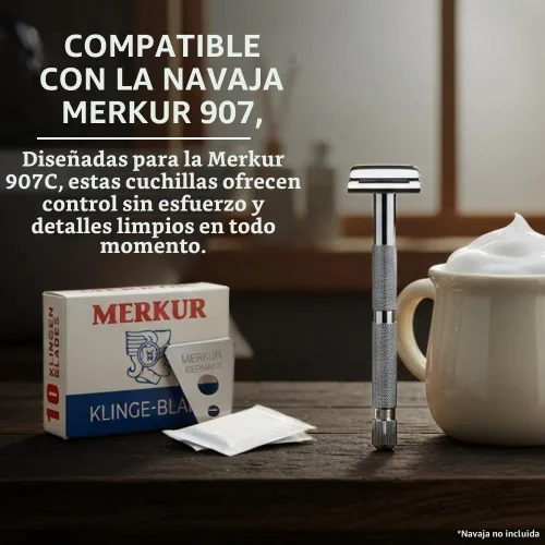 Vista 7 de Merkur Cuchillas de afeitar para detallar, MK-908A