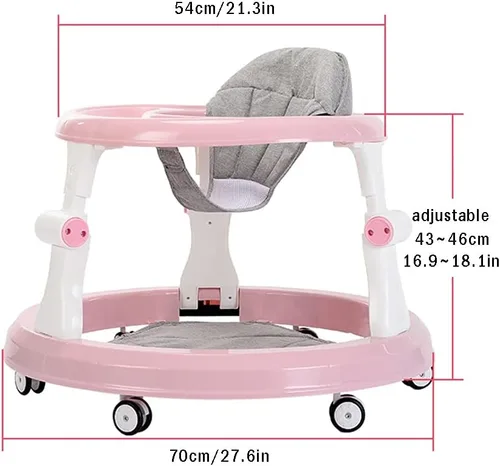 Vista 5 de KITCISSL Andador para bebés, andadores para bebés, esenciales para bebés, andadores para niños y niñas, caminantes de bebé de primera calidad, Negro