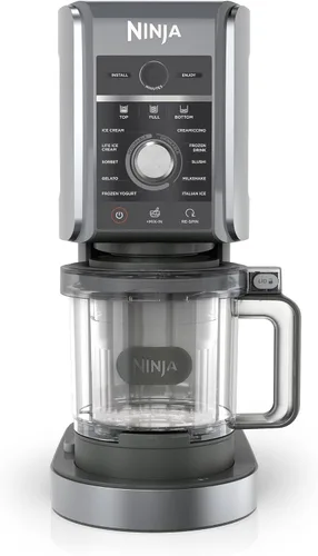 Vista 15 de Ninja NC501 CREAMi Deluxe 11 en 1 - Máquina para hacer helados y golosinas congeladas con 2 recipientes XL de tamaño familiar, color negro (renovado)