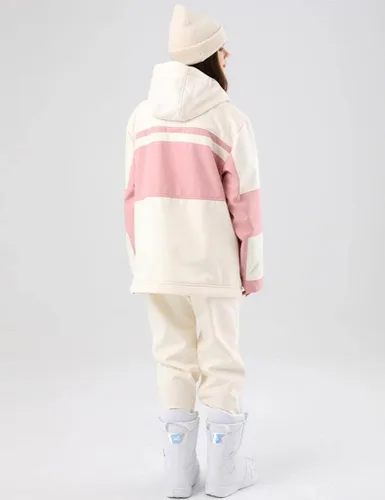 Vista 3 de RIUIYELE Traje de esquí para mujer, chaqueta y pantalones de snowboard para deportes al aire libre, traje de nieve con aislamiento impermeable
