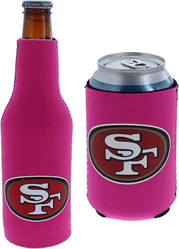 Vista 28 de Soporte aislante para latas y botellas de fútbol americano enfriador de bebidas Huggie (Nueva Orleans (Saints) - Negro) Nueva Orleans (Santos)
