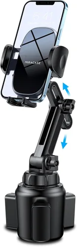 Vista 9 de Miracase Soporte Universal para Teléfono en Portavasos de Coche, [Versión Mejorada] Soporte Ajustable de Cuello Largo para Portavasos de Coche