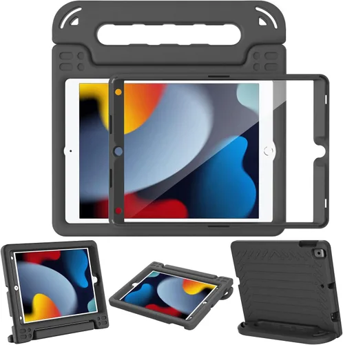 Vista 22 de AVAWO - Funda infantil para iPad de 10.9 pulgadas con protector de pantalla integrado, duradera, a prueba de golpes, ligera, con mango protector