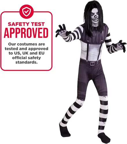 Vista 4 de Morphsuits Disfraz de Halloween para niños con leyenda urbana de Zalgo aterrador