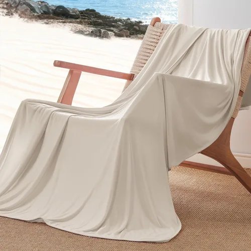Vista 28 de Bedsure - Manta refrescante para personas que tienen calor al dormir, para habitación de niñas y niños, cobija fresca, ropa de cama ligera