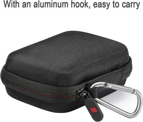 Vista 11 de RAIACE Estuche de transporte duro para juegos de cartas, bolsa de almacenamiento protectora. (No incluye tarjetas) - Negro