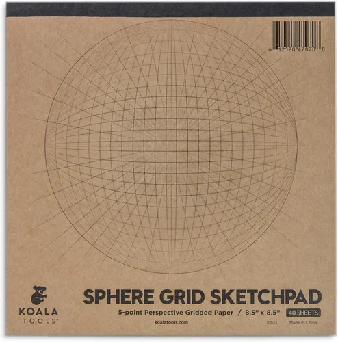 Vista 12 de Koala Tools Bloc grande de dibujo con perspectiva (1 y 2 puntos)