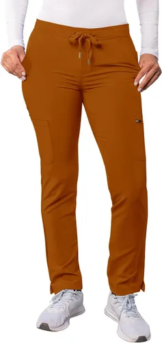 Vista 20 de Adar Addition Scrubs para mujer - Pantalones ajustados de yoga con cordón, para mujer Negro