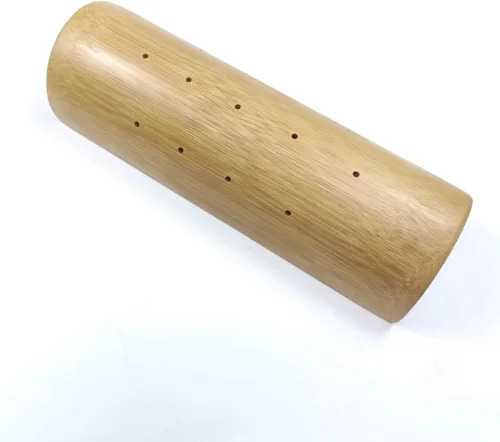 Vista 4 de HJJKKH 1 almohada cervical de bambú para el cuello de sauna y 1 almohada de cintura de sauna de bambú para cuello rígido, dolor de hombro, salud