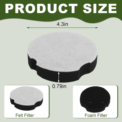 Vista 3 de Filtro de repuesto compatible con Biss-ell PowerForce Compact Lightweight Vertical 1520 2112 Series Cleanview Compact Turbo 3508 3437F, repuesto