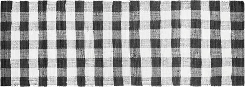 Vista 16 de GLAMBURG Alfombra de cuadros de búfalo de algodón lavable, tapete de bienvenida a cuadros tejida a mano 18x30 para cocina, baño, porche, lavandería