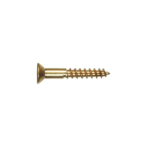 Vista 2 de Hillman Tornillo de madera de latón No. 12 X 1-1/2" Phillips Cabeza plana de latón