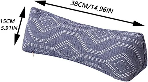 Vista 2 de Almohadas para el cuello y cervical, almohada para el cuello cervical enrollable con relleno de cáscaras de alforfón, almohadas redondas de alforfón