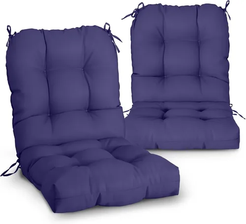 Vista 16 de EAGLE PEAK Cojín Acolchado para Silla de Exterior/Interior para Asiento/Respaldo, Juego de 1, 42'' x 21'', Azul Claro