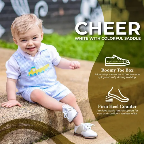 Vista 4 de FootMates Cheer 3 con cordones (bebébebéniño pequeño)