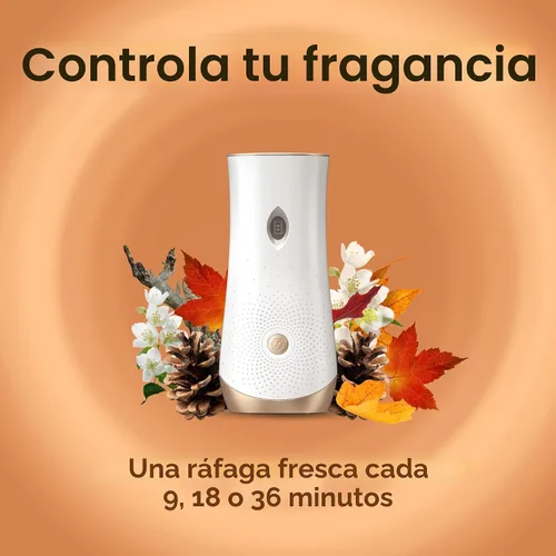Vista 3 de Glade Kit automático de repuesto y soporte de aerosol, ambientador para el hogar y el baño, maderas de cachemira, 6.2 onzas