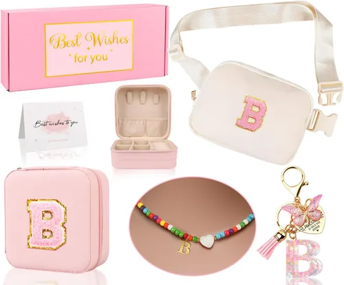 Vista 23 de Riñonera personalizada para niñas, Blanco Rosa, Small