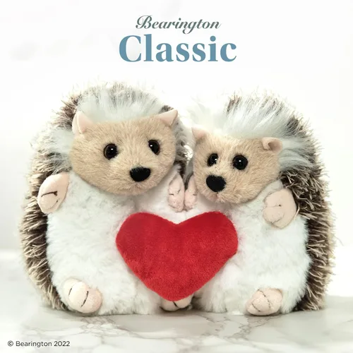 Vista 7 de Bearington - Puercoespines Lovie y Dovey de peluche que sostienen un corazón, de 5.5 pulgadas