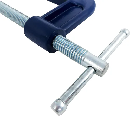 Vista 5 de Taytools - Paquete de 2 abrazaderas C de 6 pulgadas con marco de acero maleable, roscas Acme recubiertas eléctricamente, husillo de acero al carbono