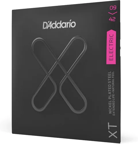 Vista 12 de D'Addario Cuerdas para guitarra eléctrica, XT con revestimiento de níquel, XTE1059, calibre ligero regular 10-59, juego de 7 cuerdas, paquete de 1