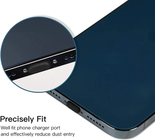 Vista 5 de Protector de cubierta de altavoz para iPhone, calcomanías adhesivas de malla a prueba de polvo, 5 tapones antipolvo para iPhone 14/14 Pro Max