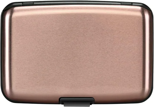 Vista 22 de ELFISH Protector de tarjeta de crédito con bloqueo RFID, funda de aluminio para identificación, tarjeteros rígidos, cartera de metal para hombres