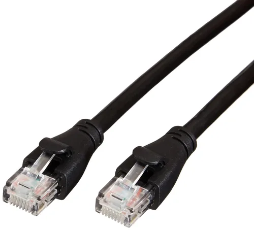 Vista 11 de Amazon Basics - Cable de conexión Ethernet RJ45 Cat 6, velocidad de transferencia de 1 Gpbs, conectores chapados en oro, 3 pies para PC, TV