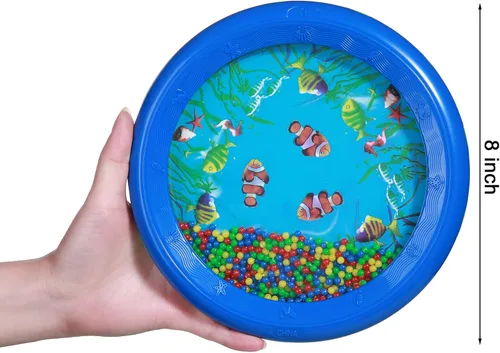 Vista 3 de Ocean Drums Wave Bead Drums Sea Sound Drums Instrumentos musicales para niño niño bebé