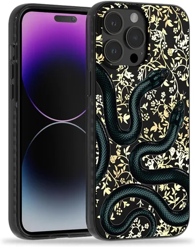 Vista 28 de SCORPIFY Funda para iPhone 15 Pro Max [Compatible con MagSafe] con Diseño de Estampado de Leopardo Guepardo Negro Mate, Linda Funda Magnética