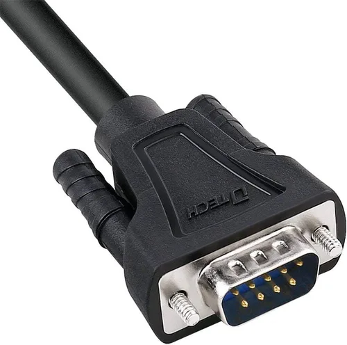 Vista 4 de DTech DB9 - Cable serie de 9 pines, macho a macho, RS232 recto, portátil