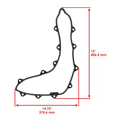 Vista 2 de Caltric Junta de tapa de embrague de transmisión compatible con Can-am Outlander Max 650 Efi 2006-2015