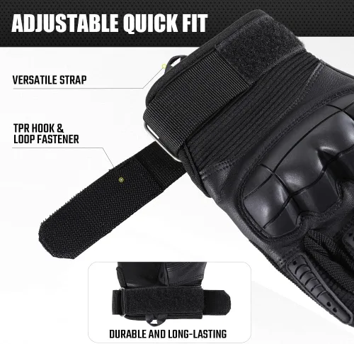 Vista 4 de WTACTFUL Guantes Tácticos para Hombres - Pantalla Táctil - Airsoft Motocicleta Exterior Disfraz