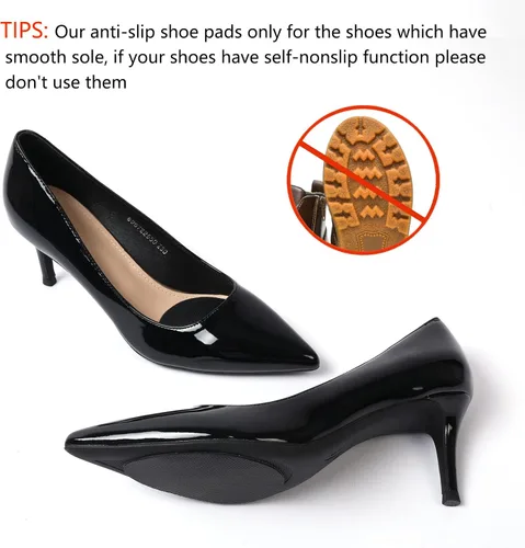 Vista 3 de Ashoesert's Shoe Sole Protector for Heels,Shoe Grips on Bottom of Shoes, Anti Slip Shoe Grips,Non Slip Shoe Pads,Non Slip Pads for Shoes, Shoe