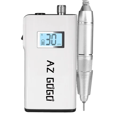 Vista 5 de Pieza de mano para AZ GOGO-102 Máquina de taladro de uñas, 30000RPM Manija desmontable con enchufe de 2 puntas para taladro de uñas portátil