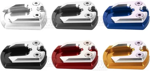 Vista 6 de Accesorios de la motocicleta Pie lateral Soporte de bicicleta Kickstand Pad para Yamaha Xmax 125 250 300 (negro)