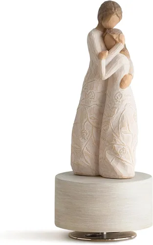 Vista 8 de Willow Tree Around You - Figura musical esculpida pintada a mano Plays a Melody, Designed by Artist Susan Lordi, Sentiment on Enclosure Card