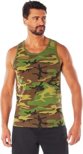 Vista 10 de Rothco playera sin mangas Verde oliva (Olive Drab)